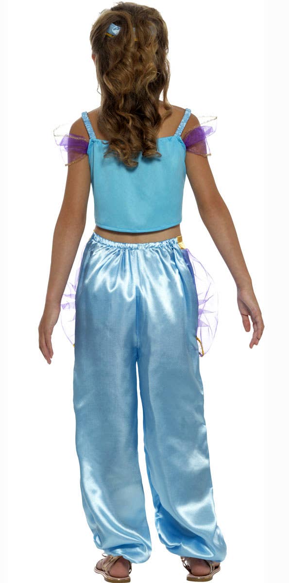Princess Jasmine Girls Book Week Arabian Costume - Back Image