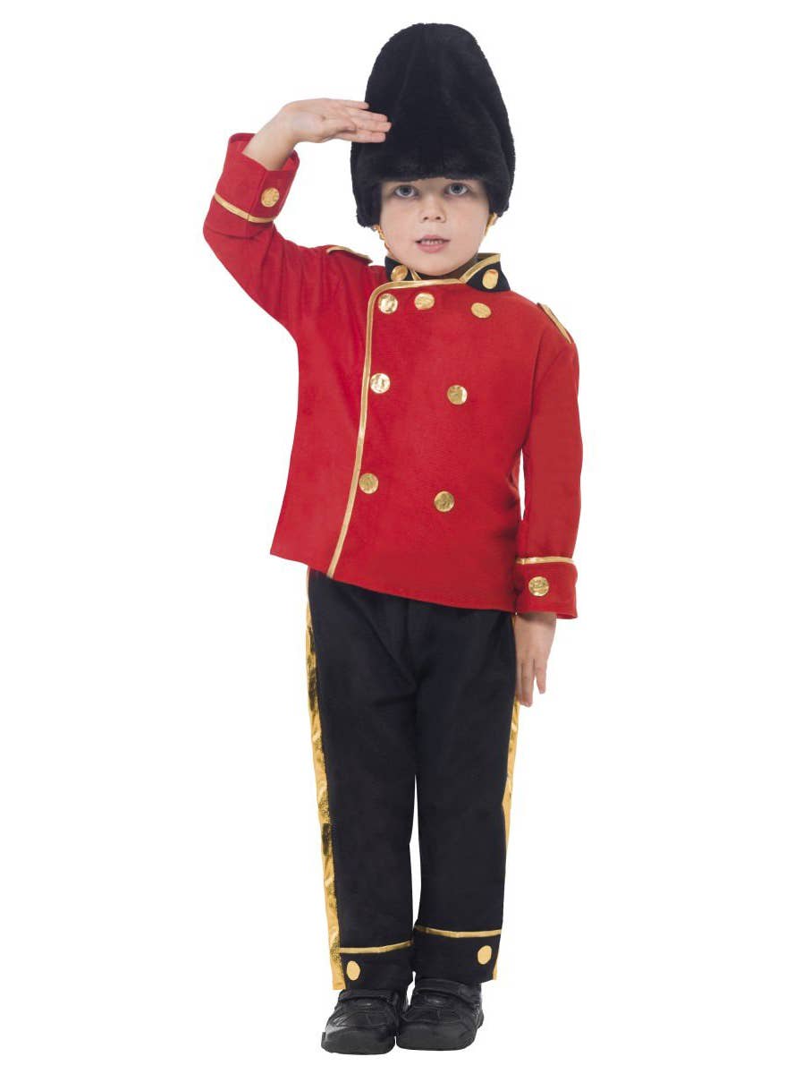 Boy's Royal British Busby Guard Costume Front