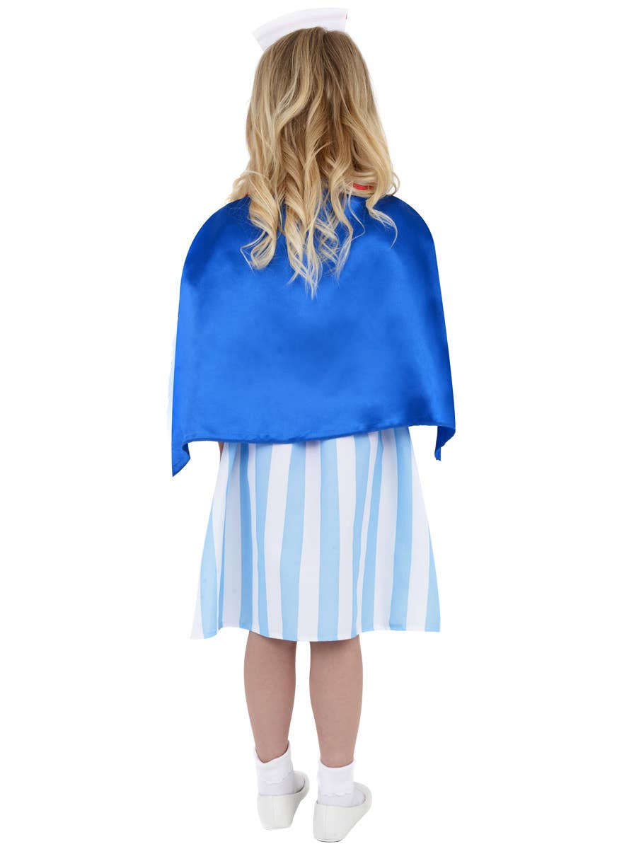 Girl's Old Fashioned Nurse Costume Side View