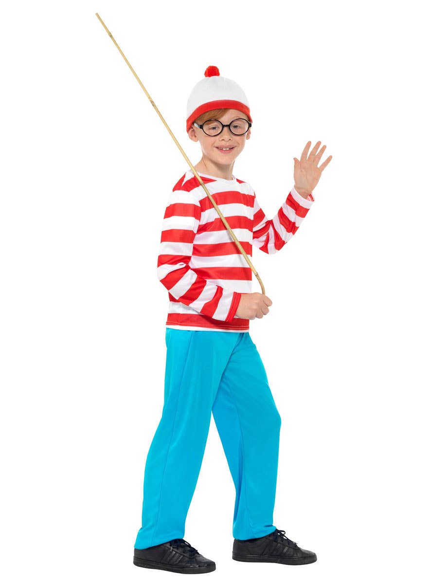 Teen Boy's Where's Wally Book Week Costume - Side View