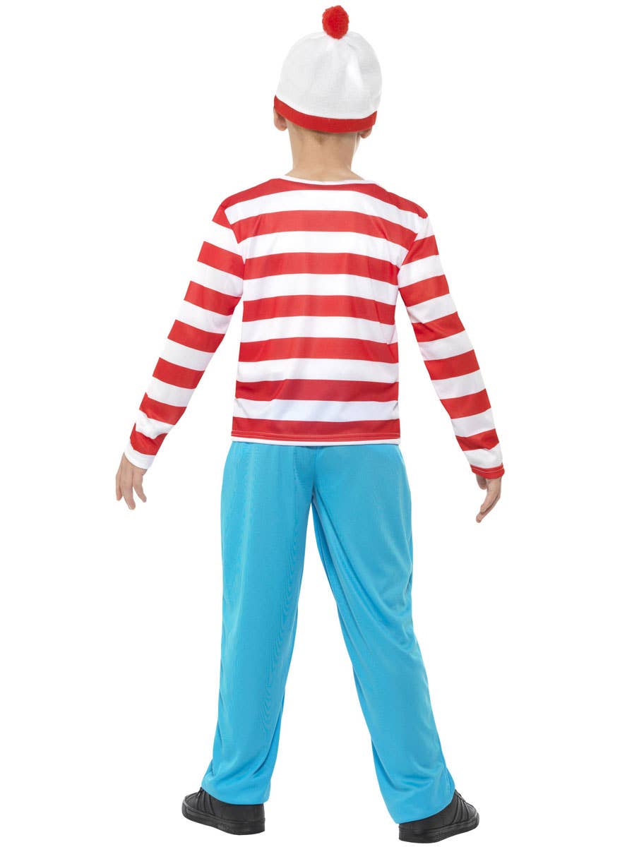 Teen Boy's Where's Wally Book Week Costume - Back View