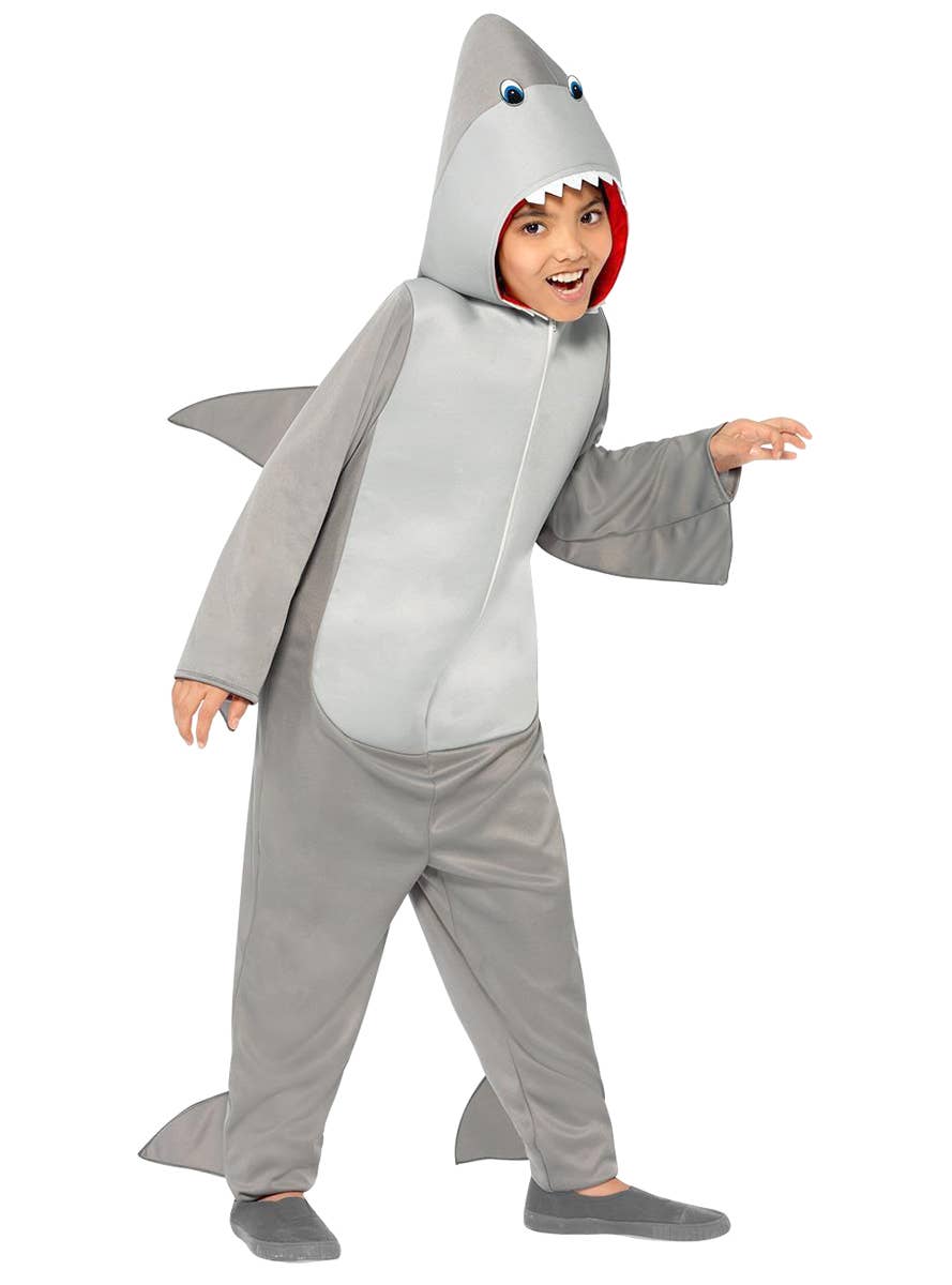 Grey Shark Kid's Costume Onesie Alternative Image