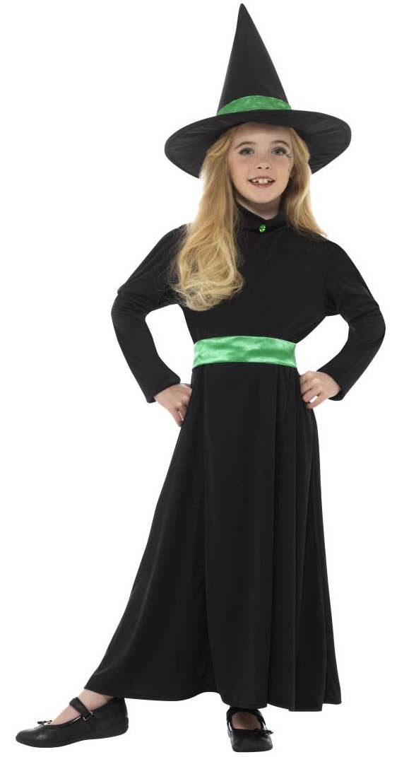 Wicked Witch Girls Halloween Smiffy's Costume - Main