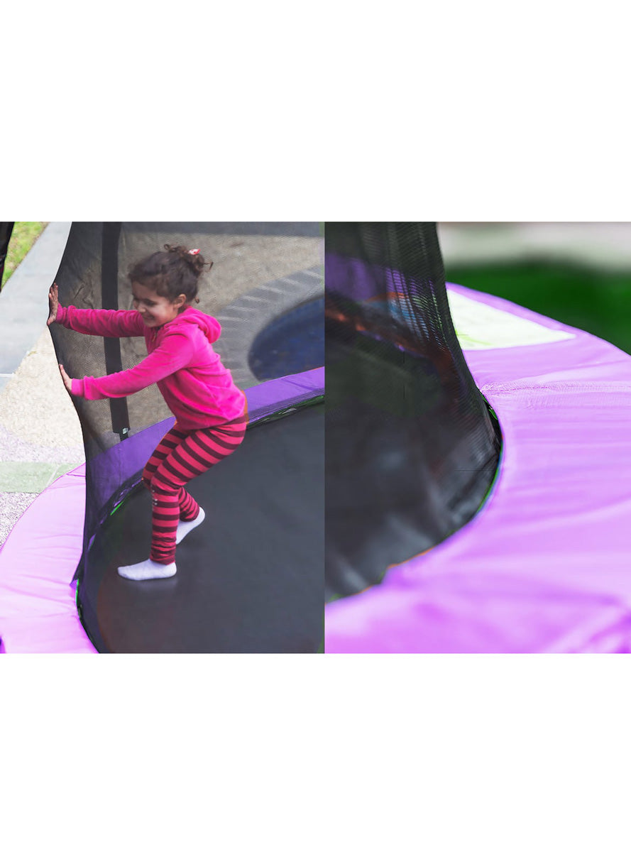 Kahuna 10ft Round Trampoline with Purple Padding and Safety Net Alternate Image