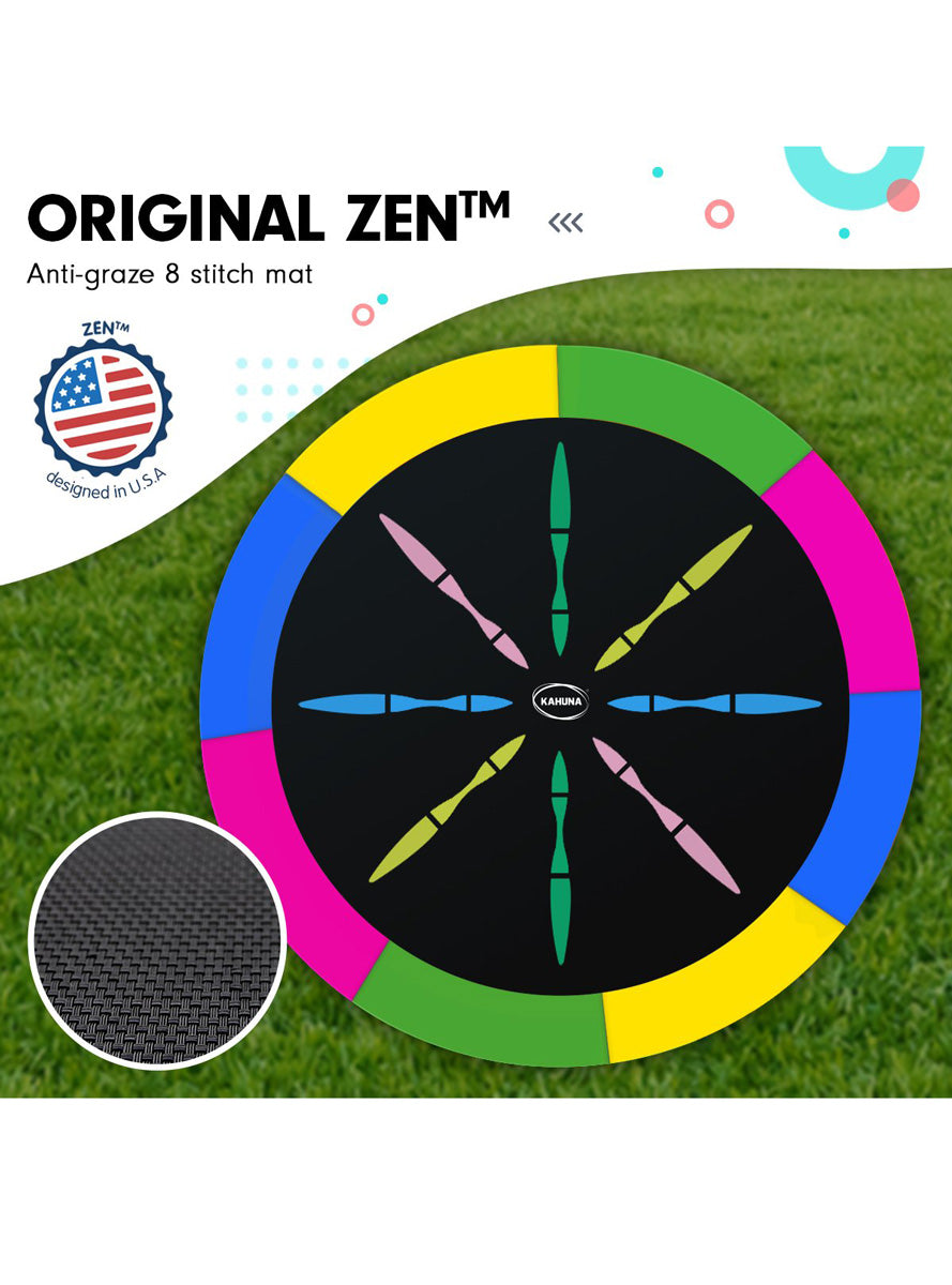 Kahuna 10ft Round Trampoline with Rainbow Padding and Safety Net Info Image 2