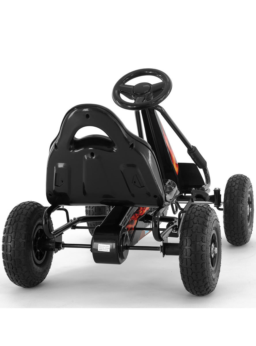 Kahuna Black G95 Pedal Powered Ride On Go Kart - Back On Image