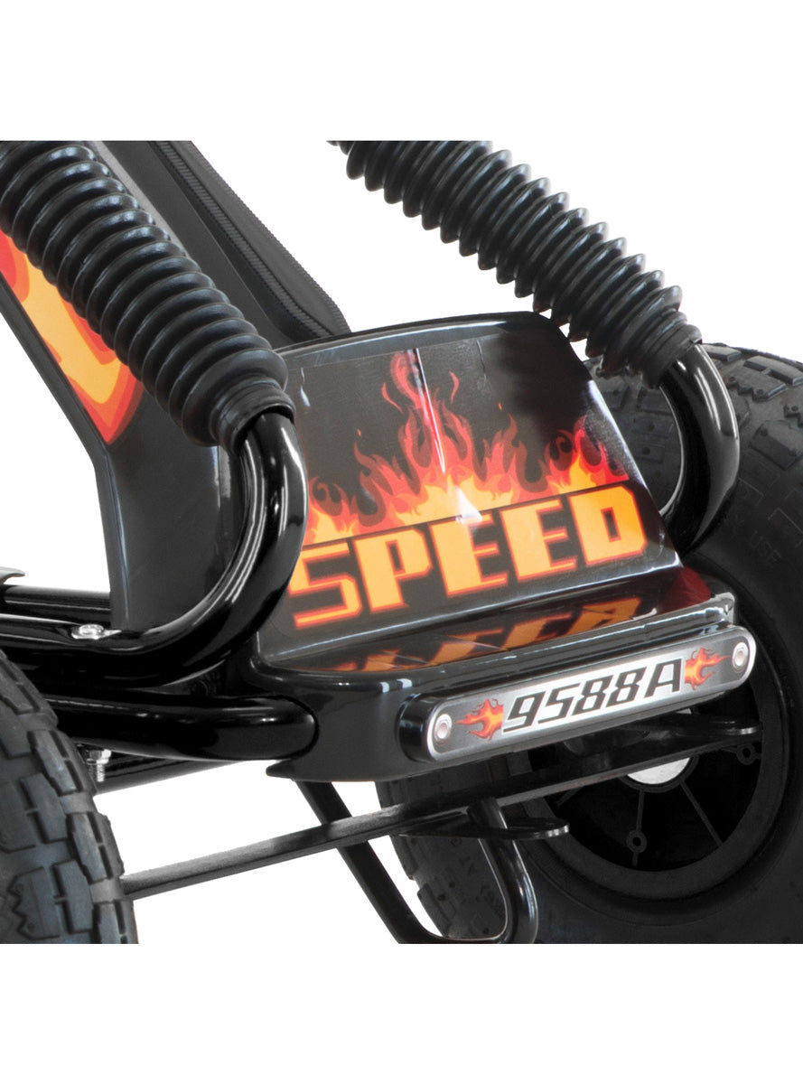 Kahuna Black G95 Pedal Powered Ride On Go Kart - Close Image 4