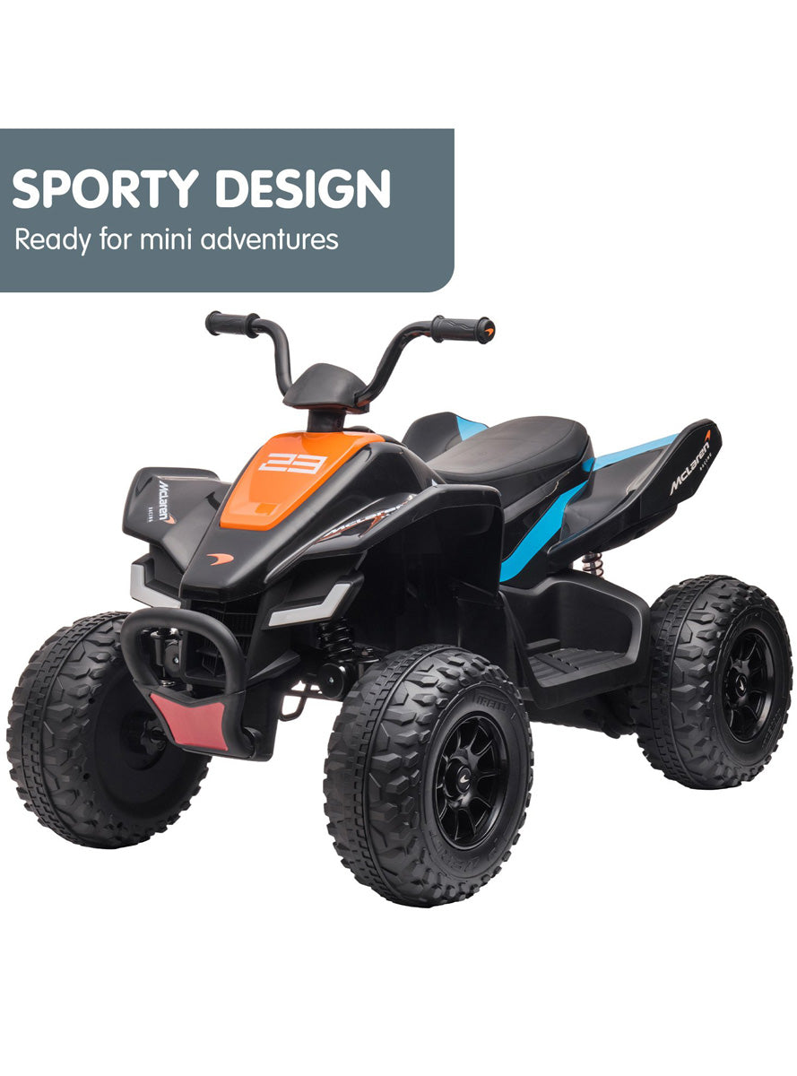 Kids Electric Ride On Quad Bike Kahuna McLaren MCL35 Black - Info Image 1