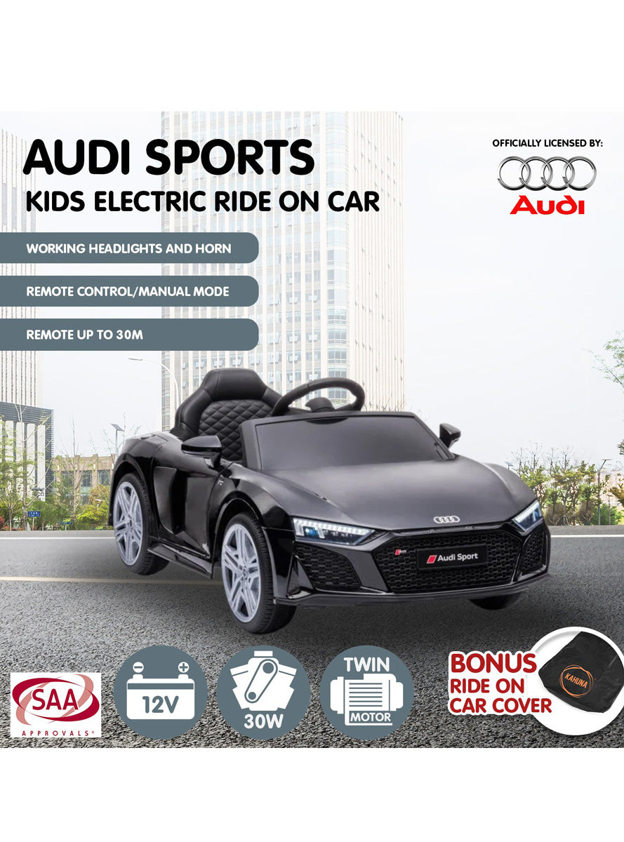 Kahuna Black Audi Sport Kids Electric Ride On Car - Info Image 5