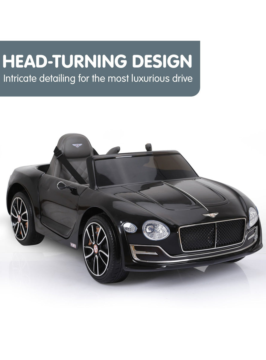 Kahuna Black Bentley EXP 12 Licensed Speed Kids Electric Ride On Car - Info Image 1