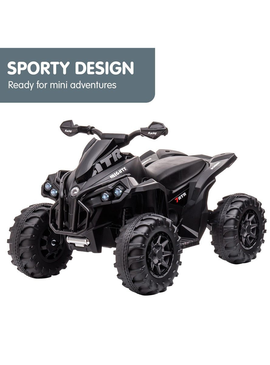 Kahuna Black GTS99 Kids Electric Ride On Quad Bike - Info Image 1