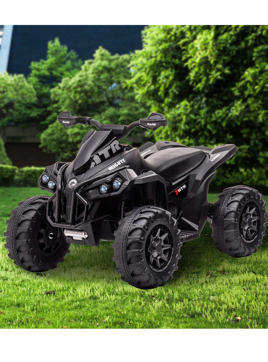Kahuna Black GTS99 Kids Electric Ride On Quad Bike - Lifestyle Image