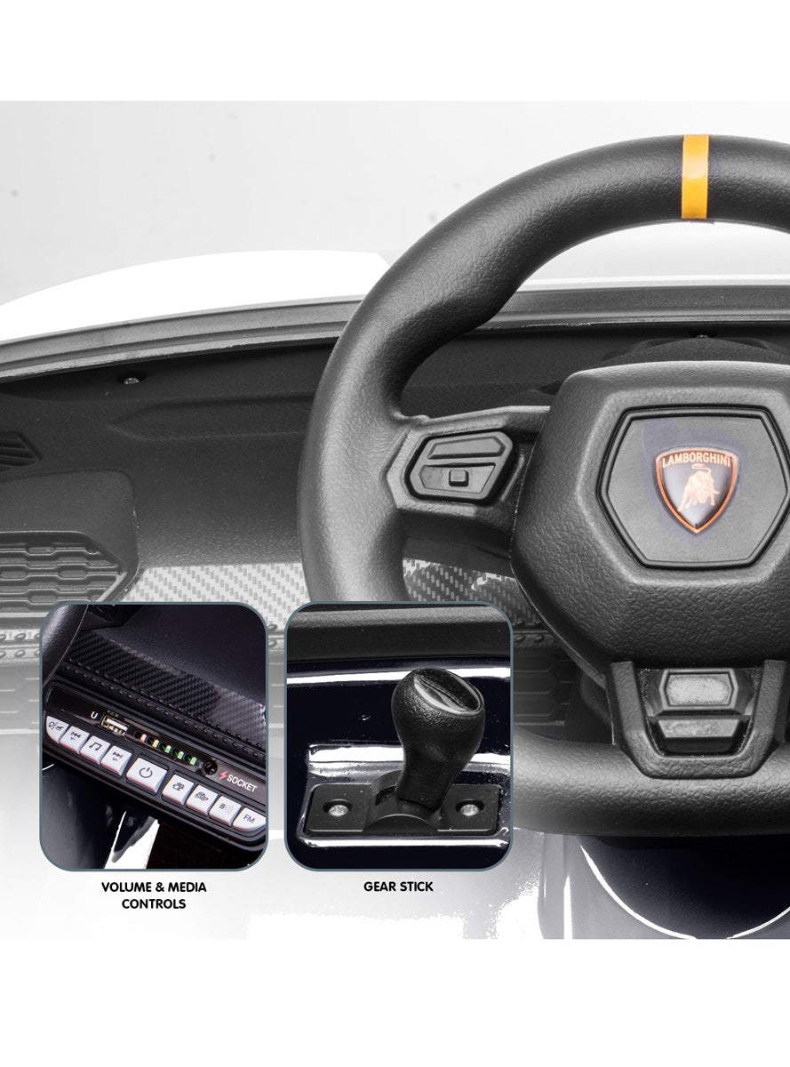 Kahuna Black Lamborghini Performante Kids Electric Ride On Car - Info Image 3