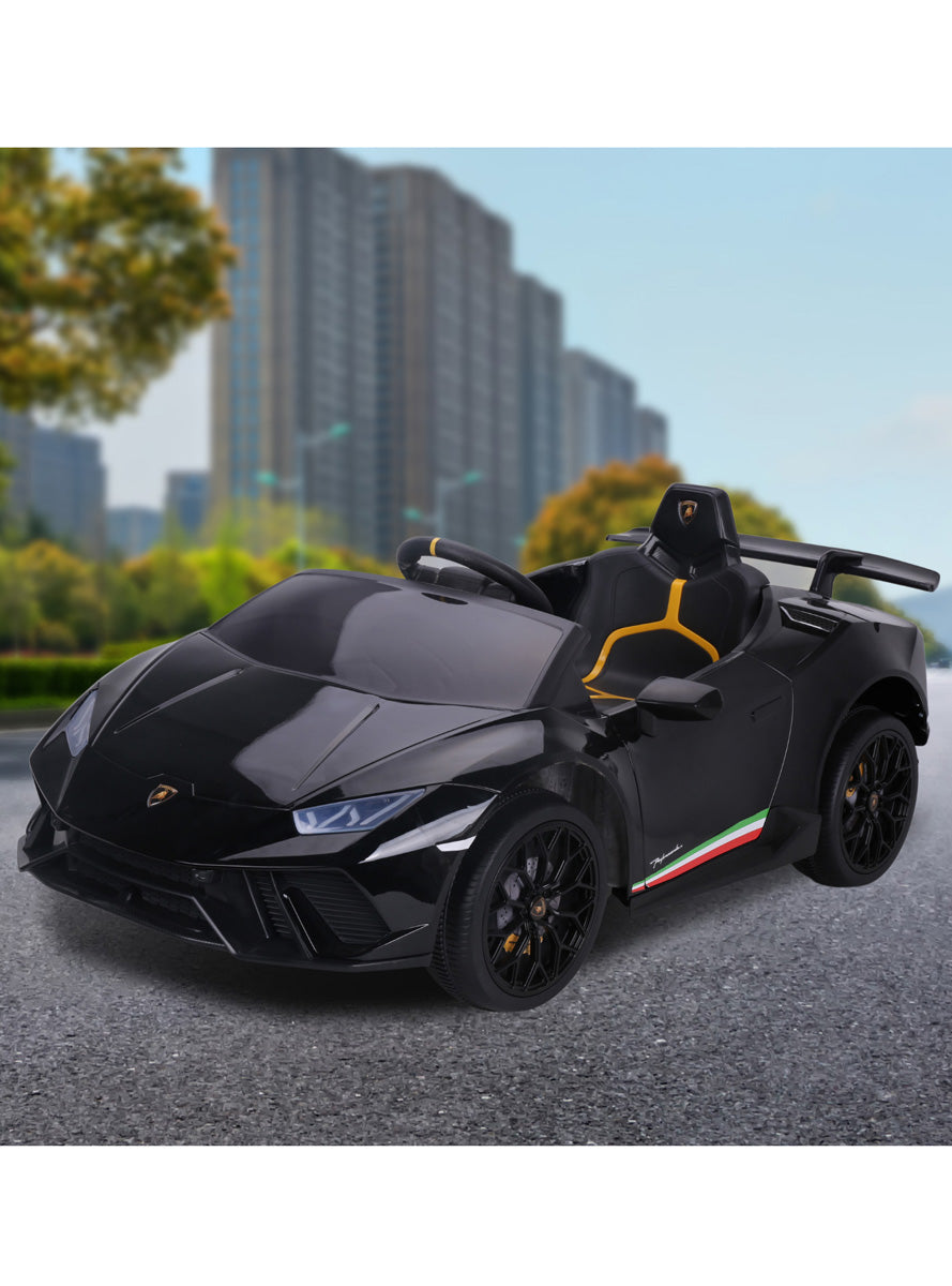 Kahuna Black Lamborghini Performante Kids Electric Ride On Car - Lifestyle Image 1
