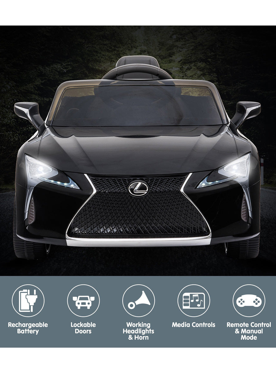 Kids Electric Ride On Car Kahuna Lexus LC 500 Licensed Black - Info Image 2
