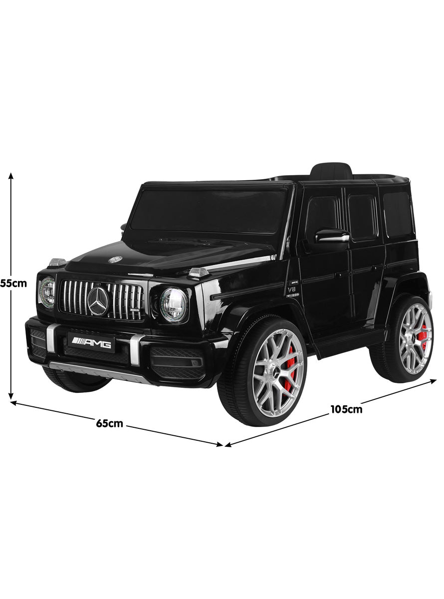 Kids Electric Ride On Car Kahuna Mercedes Benz AMG Licensed G63 Black with Remote Control - Dimensions Image