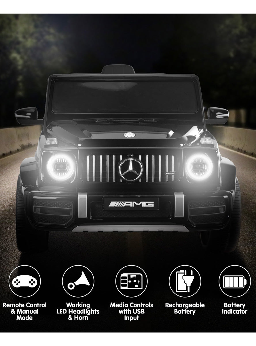Kids Electric Ride On Car Kahuna Mercedes Benz AMG Licensed G63 Black with Remote Control - Info Image 3