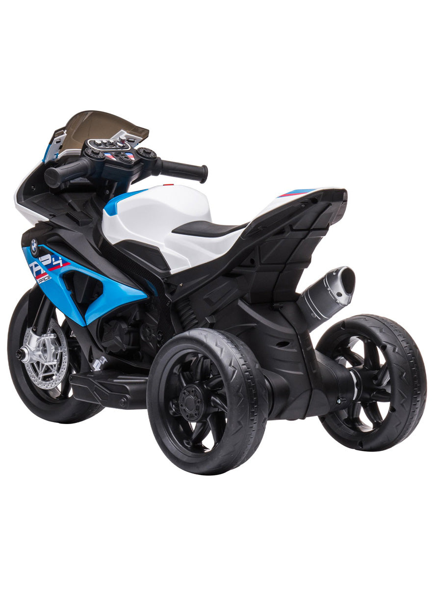 Kids Electric Ride On Motorbike Kahuna BMW HP4 Blue - Back Image