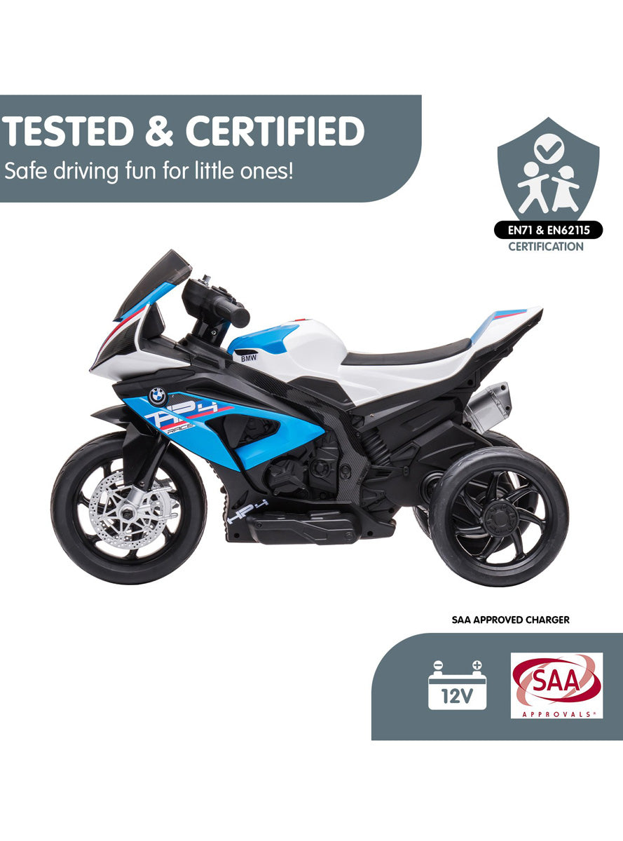 Kids Electric Ride On Motorbike Kahuna BMW HP4 Blue - Info Image 5