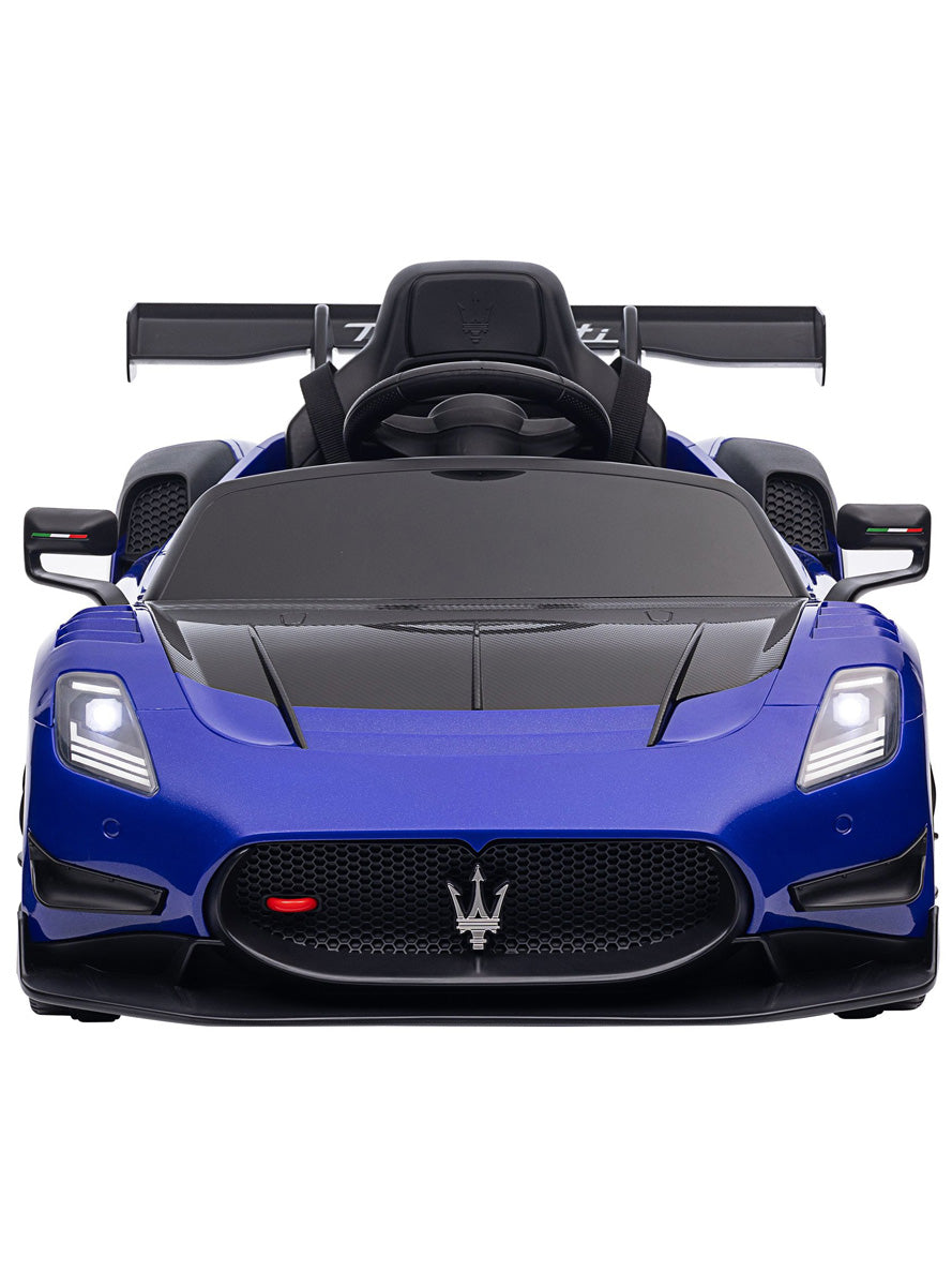 Kids Electric Ride On Car Kahuna Maserati MC20 GT2 Licensed Blue - Front Image