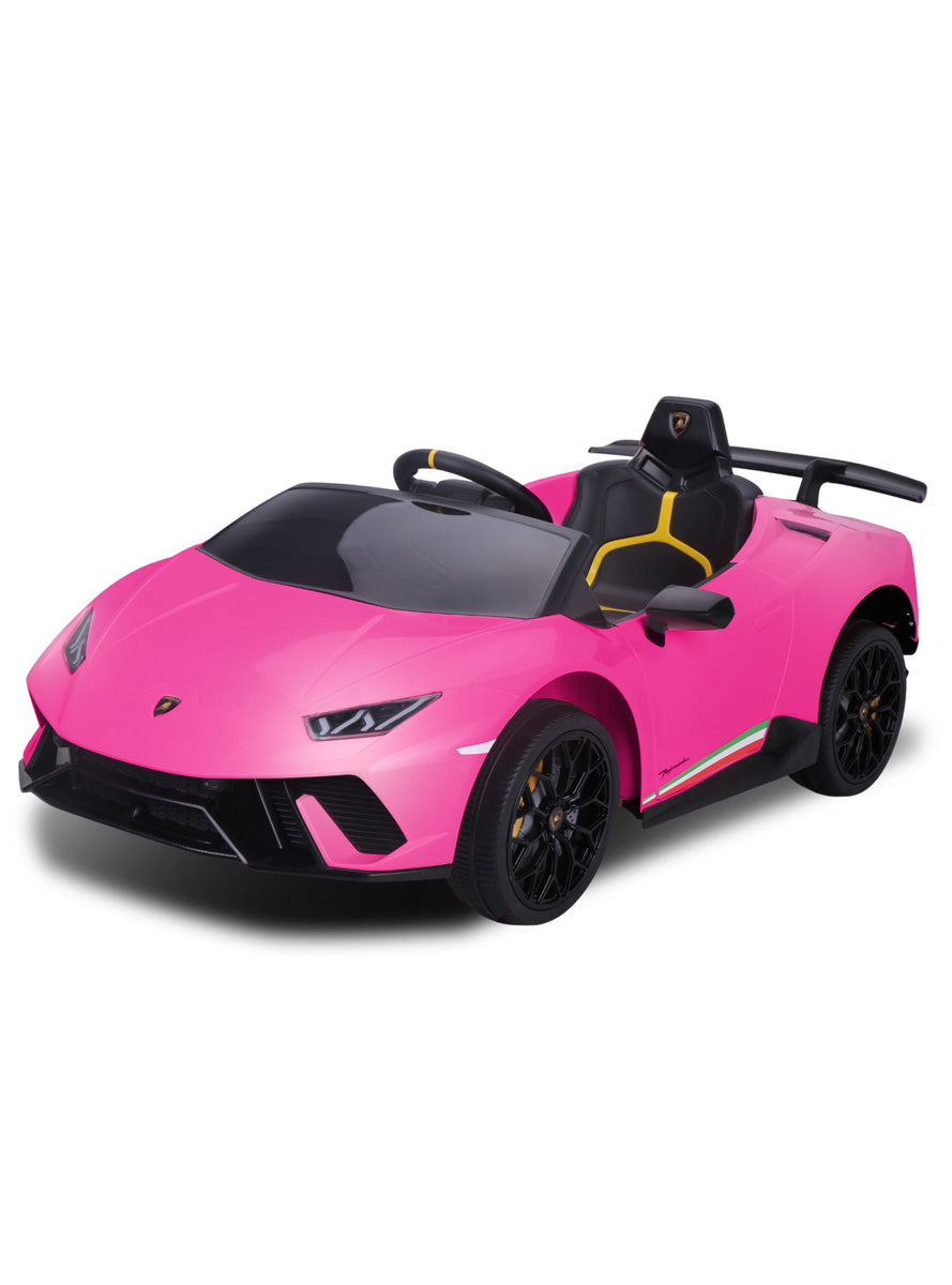 Kids Electric Ride On Car Kahuna Lamborghini Performante Hot Pink - Main Image