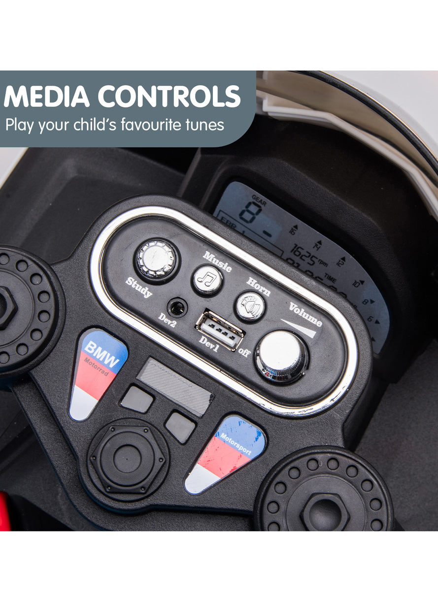 Kids Electric Ride On Motorbike Kahuna BMW HP4 Red - Info Image 4