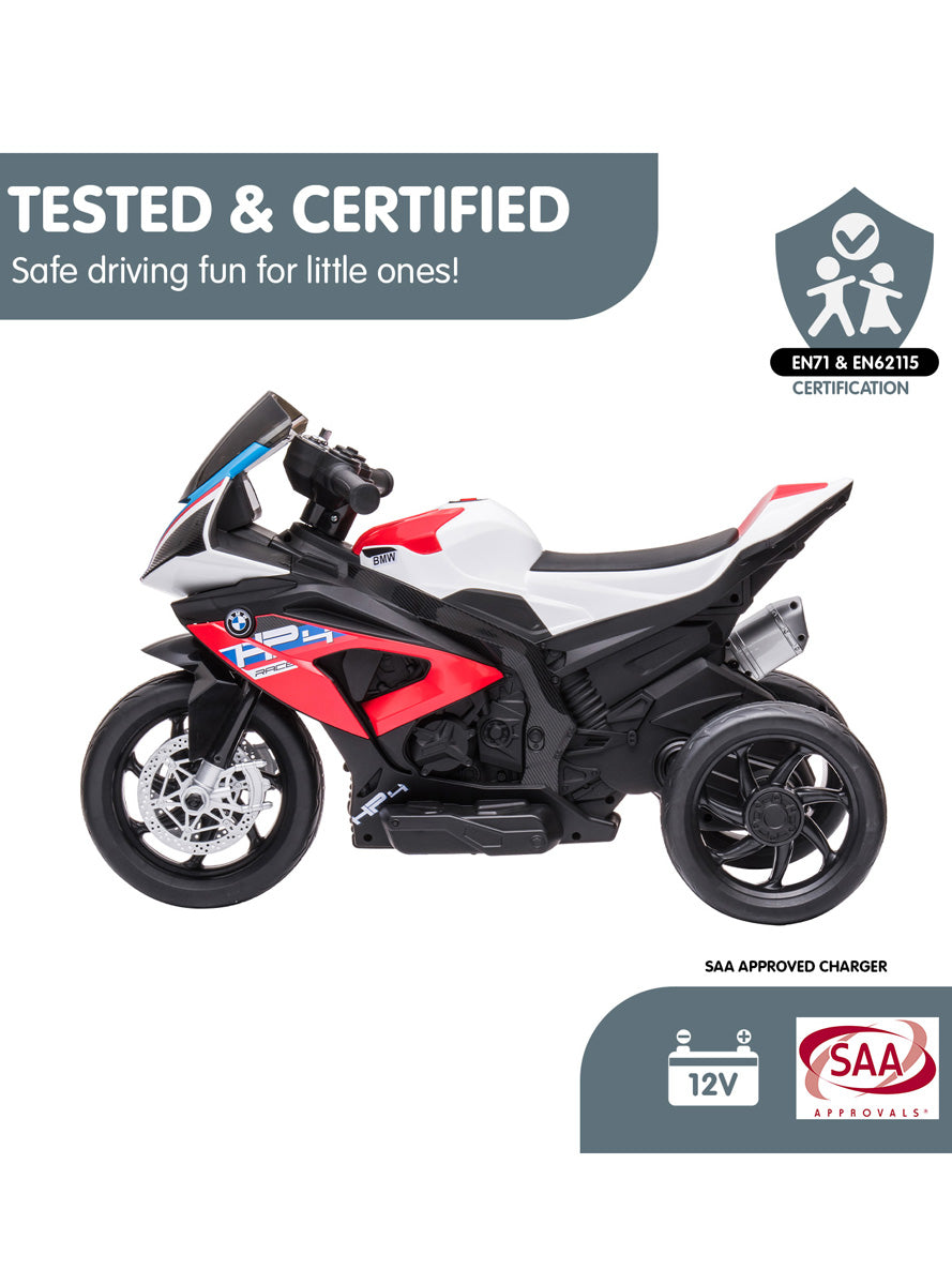 Kids Electric Ride On Motorbike Kahuna BMW HP4 Red - Info Image 5
