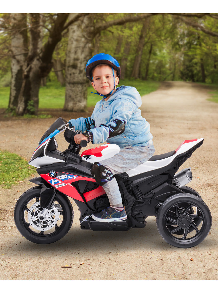 Kids Electric Ride On Motorbike Kahuna BMW HP4 Red - Lifestyle Image 1
