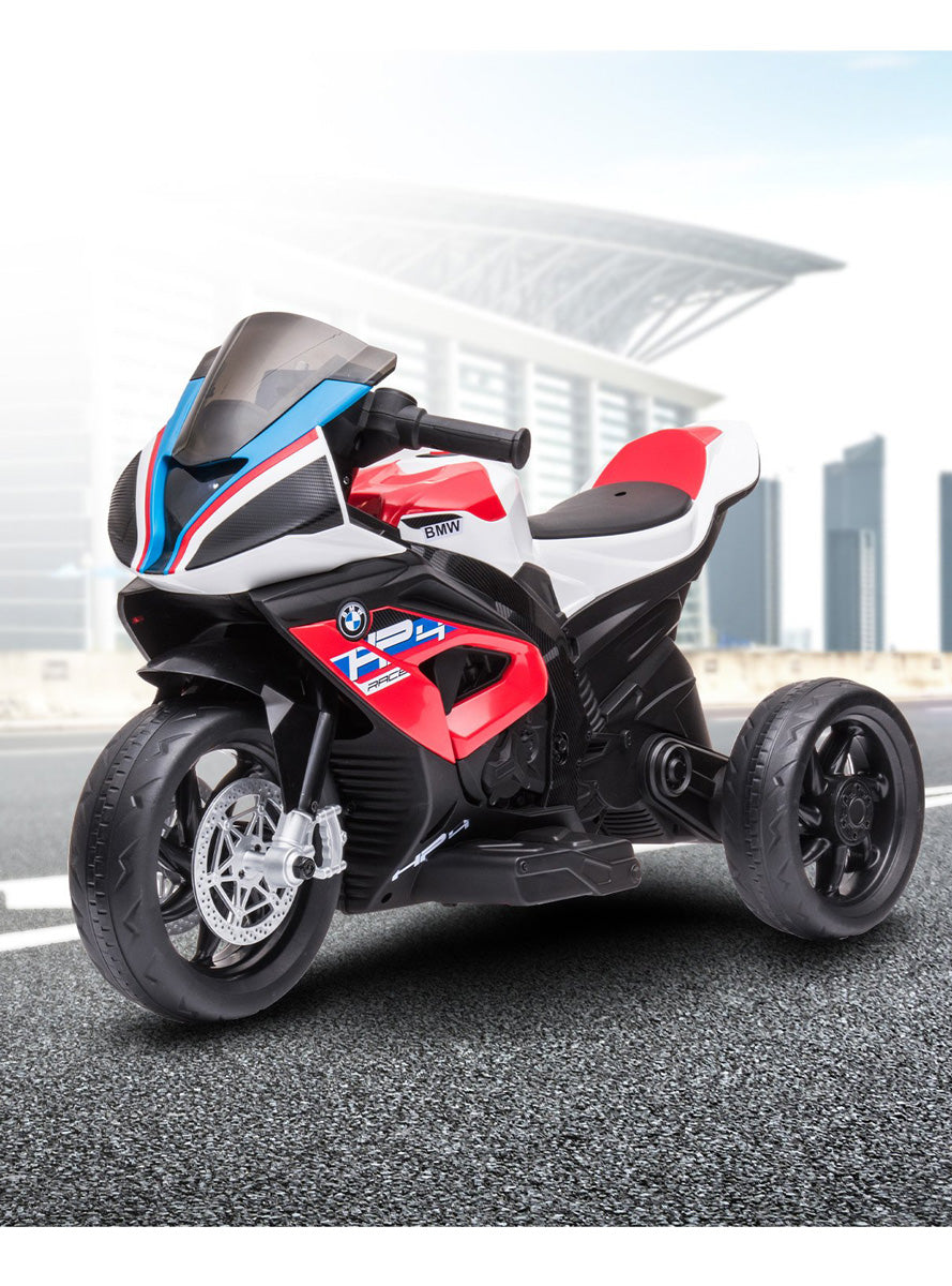 Kids Electric Ride On Motorbike Kahuna BMW HP4 Red - Lifestyle Image 2