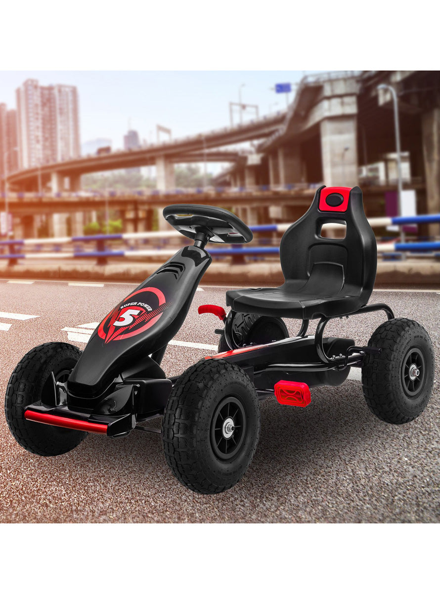 Kids Pedal Powered Go Kart Kahuna G18 Red - Lifestyle Image 3