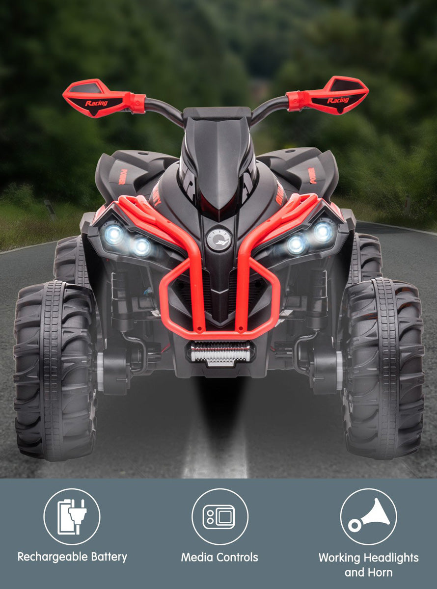 Kids Electric Ride On Quad Bike Kahuna GTS99 Red - Info Image 3