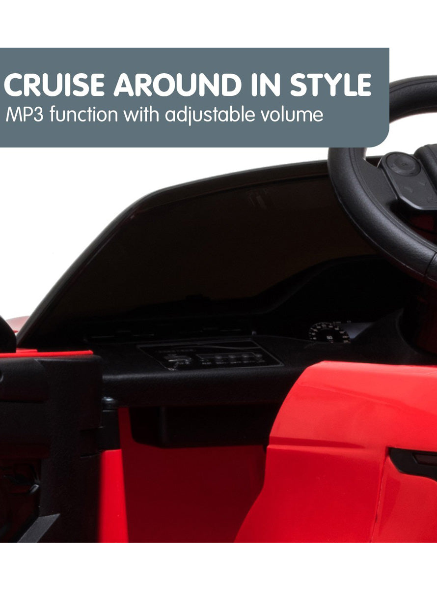 Kids Electric Ride On Car Kahuna Land Rover Licensed Red - Info Image 3