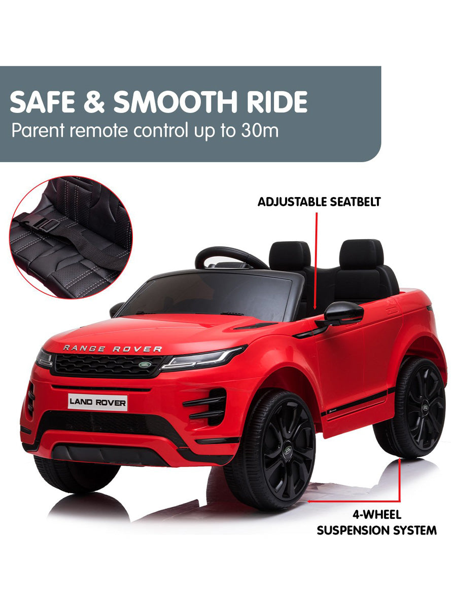 Kids Electric Ride On Car Kahuna Land Rover Licensed Red - Info Image 4
