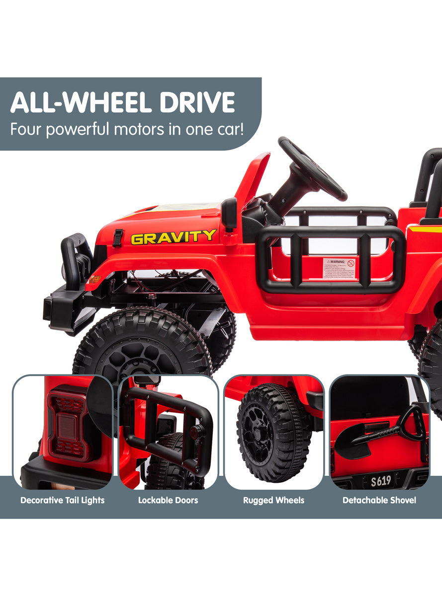 Kids Electric Ride On Car Kahuna S619 Gravity Red - Info Image 5