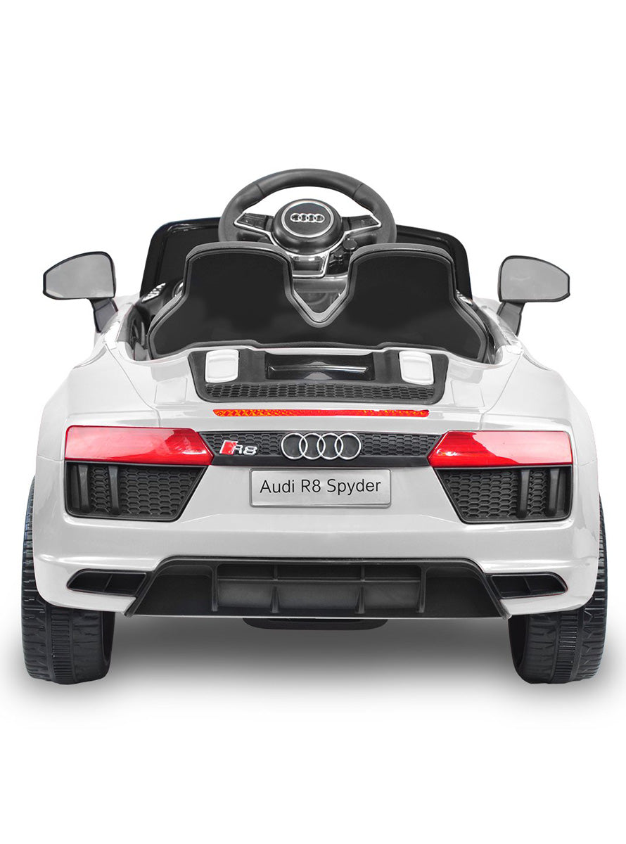 Kids Electric Ride On Car Kahuna Audi R8 Spyder White - Back On Image
