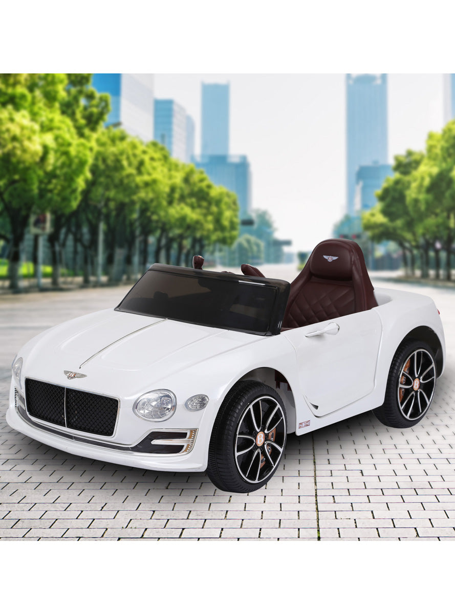 Kids Electric Ride On Car Kahuna Bentley EXP 12 Licensed Speed White - Lifestyle Image 1