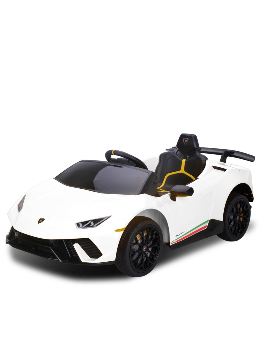 Kids Electric Ride On Car Kahuna Lamborghini Performante White - Main Image