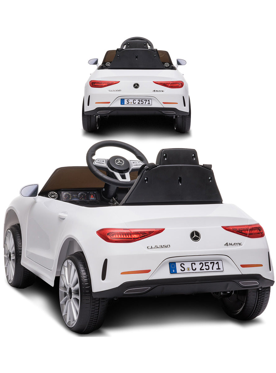 Kids Remote Controlled Ride On Car Kahuna Mercedes Benz CLS 350 White - Back Image