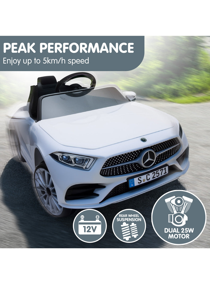 Kids Remote Controlled Ride On Car Kahuna Mercedes Benz CLS 350 White - Info Image 6
