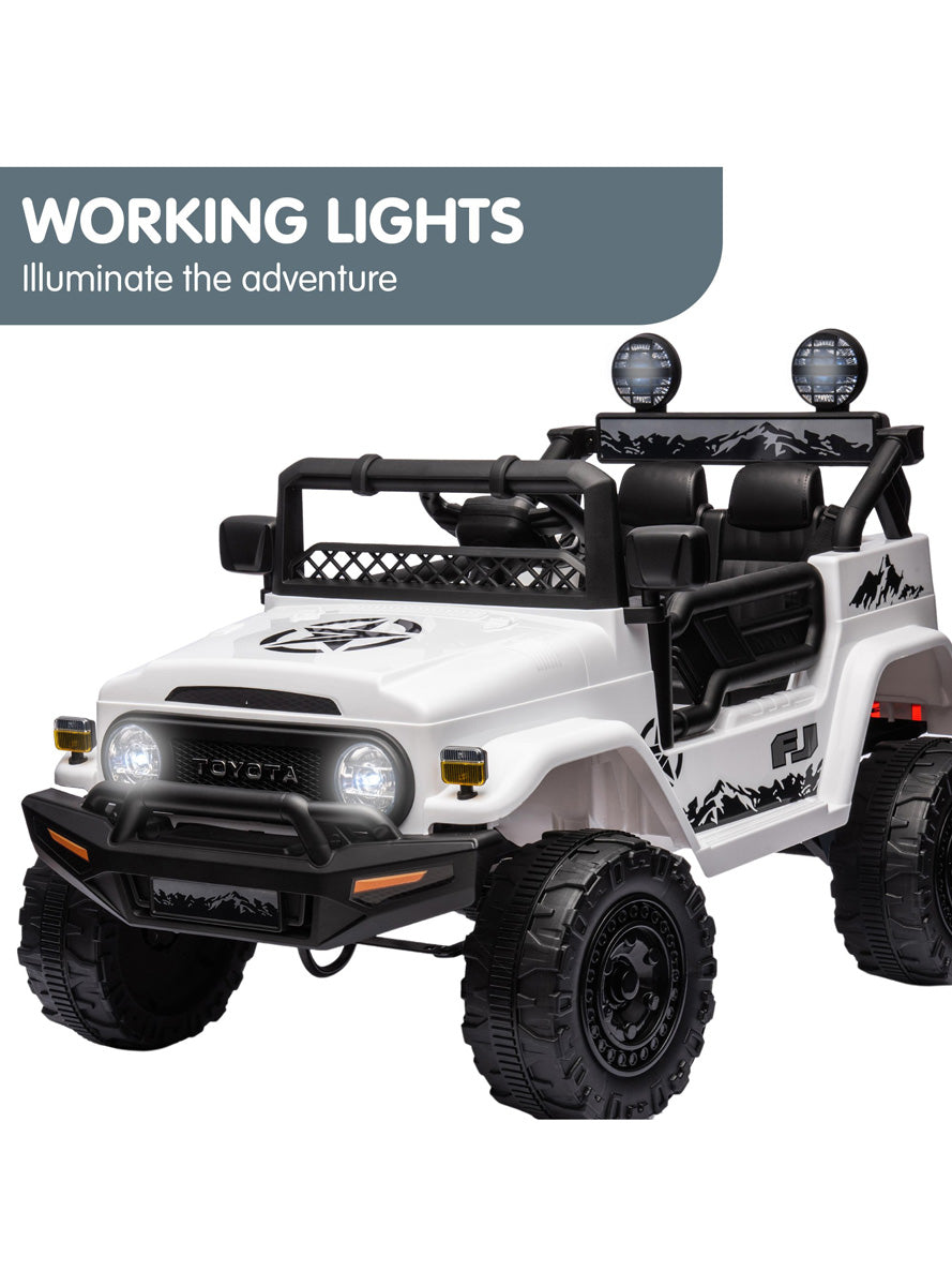 Kids Electric Ride On Car Kahuna Toyota FJ Cruiser White - Info Image 3