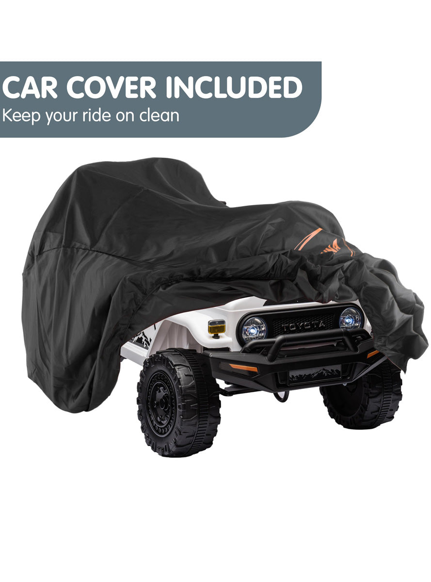 Kids Electric Ride On Car Kahuna Toyota FJ Cruiser White - Info Image 7