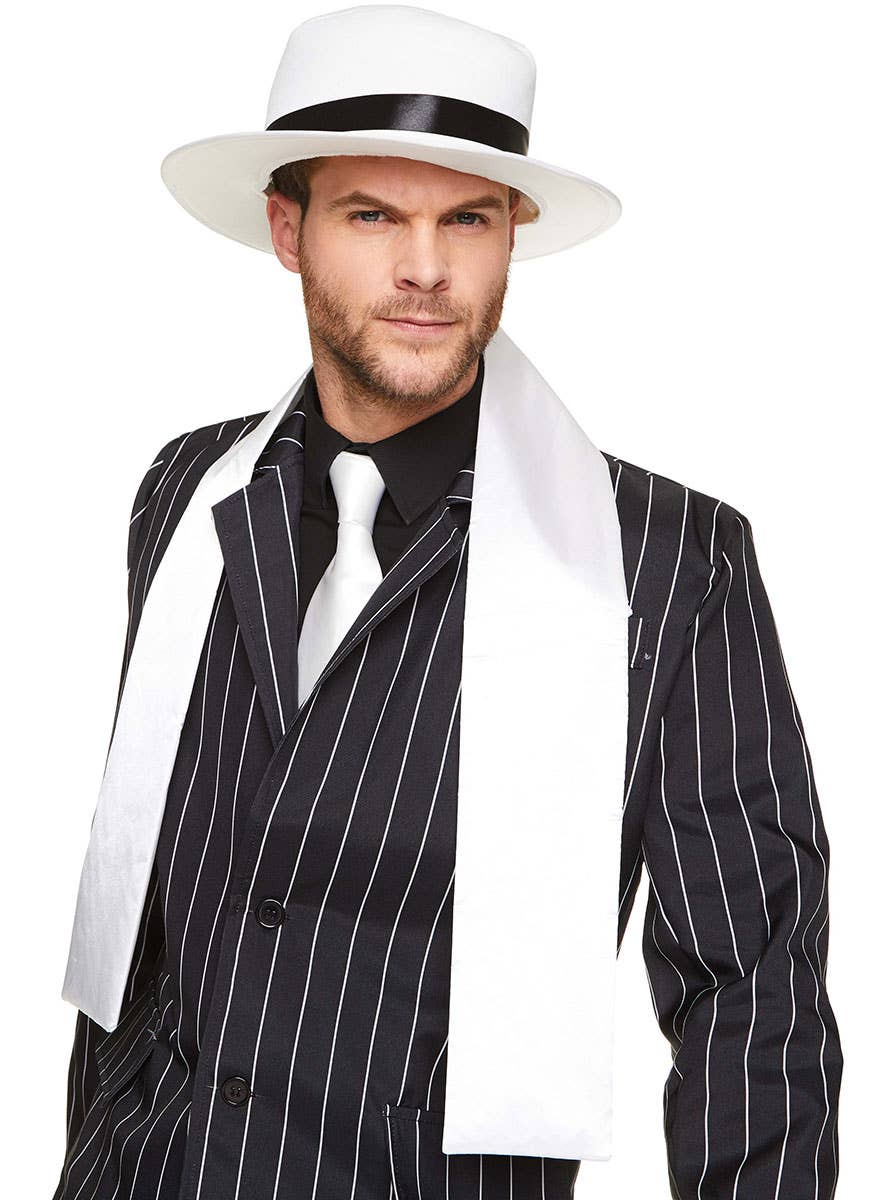 Gangster Boss Men's 20's Pinstripe Costume Suit Close Image