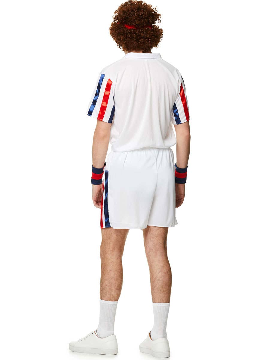 John Mcenroe Tennis Player Costume for Men - Back Image