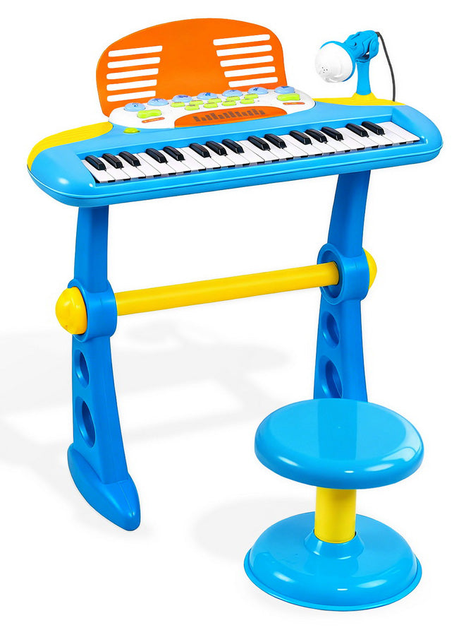 Keezi Kids Blue Piano Keyboard Play Set - Main Image