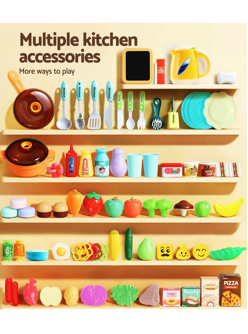 Keezi Kids Plastic 73 Piece Pretend Kitchen Set - Info Image 5
