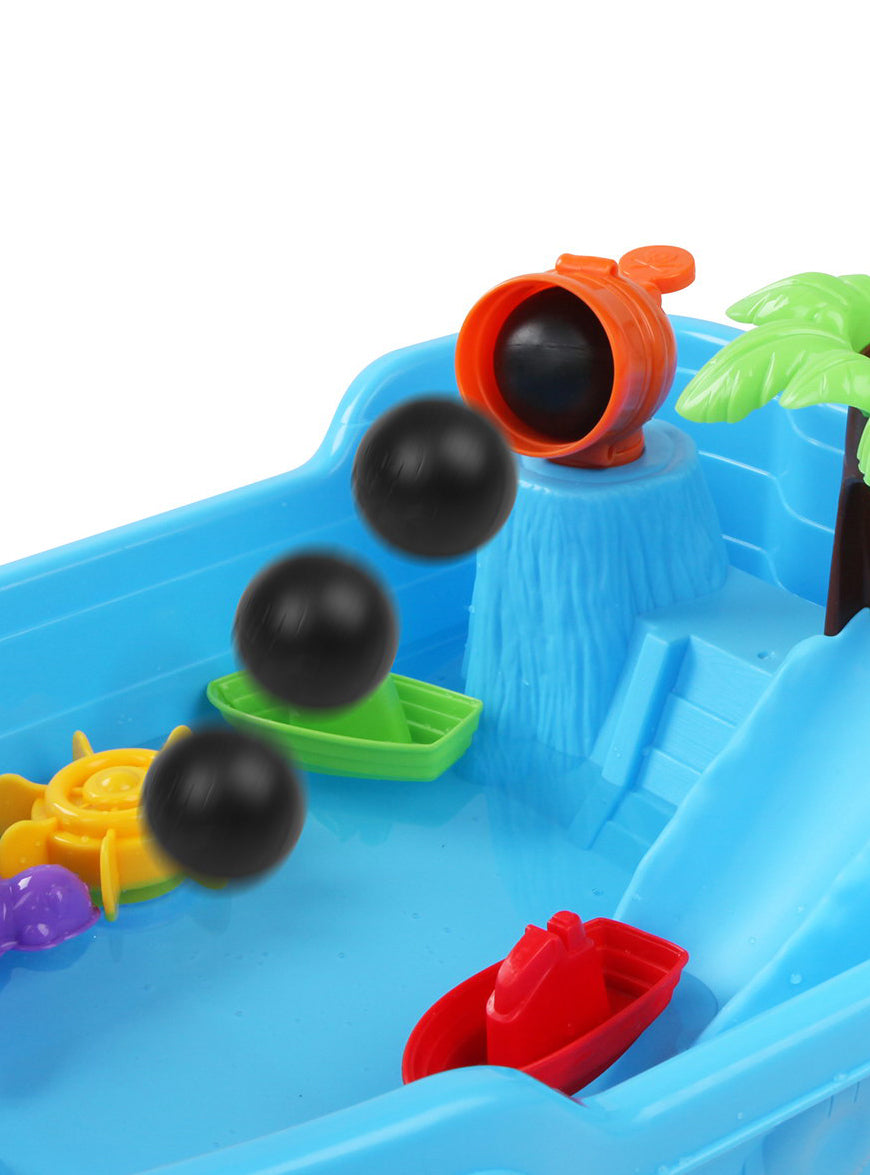 Keezi Kids Plastic Outdoor Pirate Water And Sand Play Table - Close Image 2