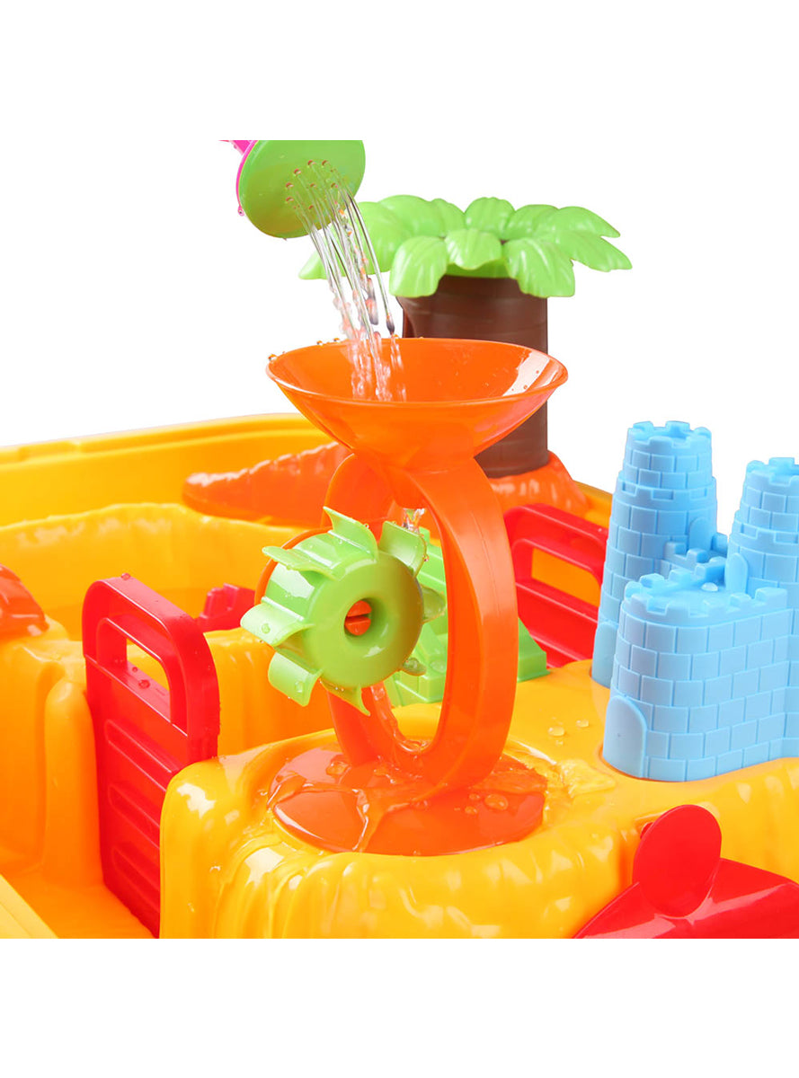 Keezi Kids Plastic Outdoor Water Table Set With Chair - Close Image 1