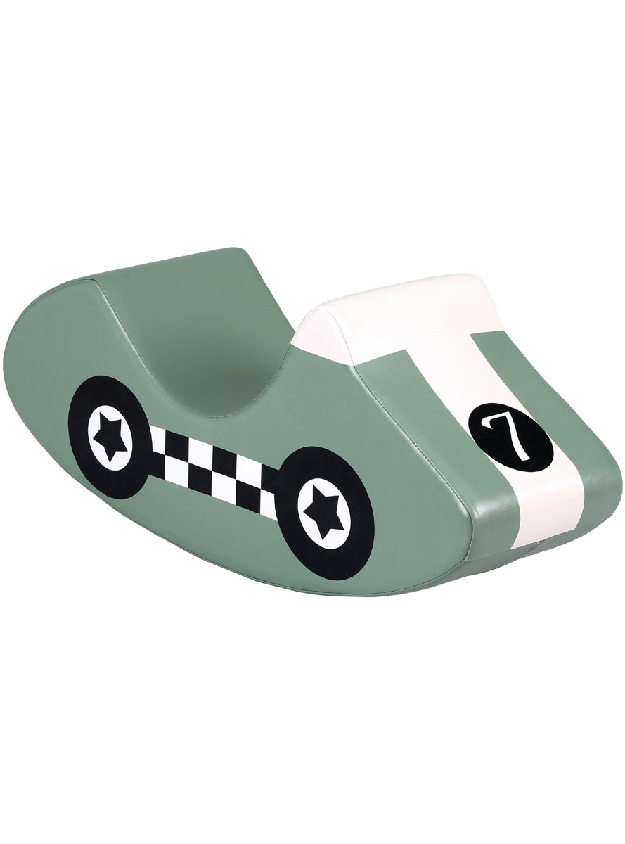 Keezi Kids Soft Green Foam Car Shaped Indoor Climbing Block And Rocker - Main Image