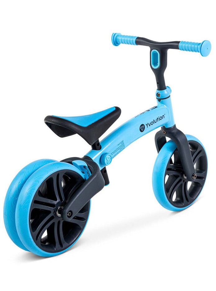 Blue Balance Bike for Kids with Bonus Safety Pads