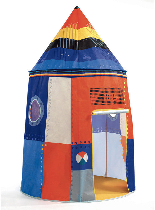 Blue Rocket Ship Tent Play House
